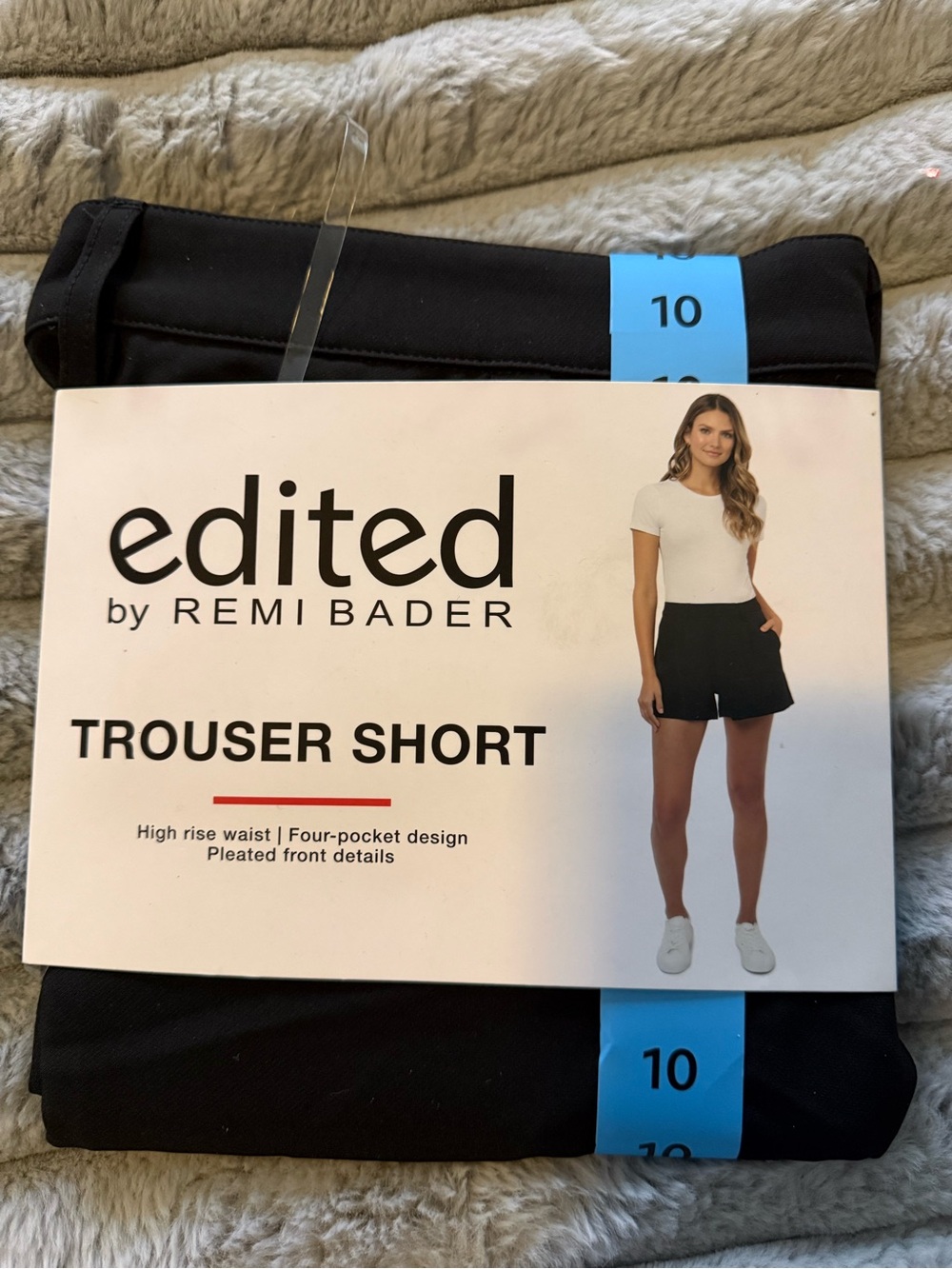 Edited by Remi Bader Black High-Rise Trouser Shorts